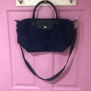 Longchamp midnight blue purse